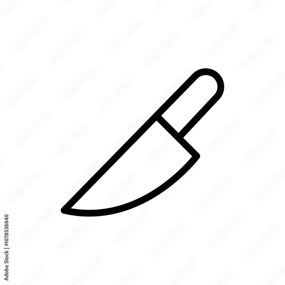 Poster knife icon outline vector for web ui