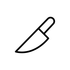 Knife icon Outline vector for web ui
