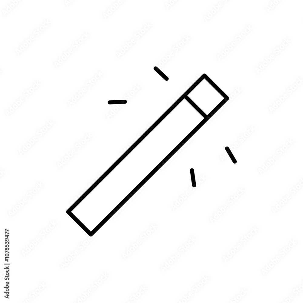 Poster Magic wand icon Outline vector for web ui