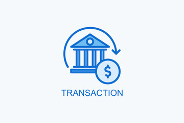 Transaction Vector Icon Or Logo Illustration