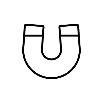 recommend clip art: Magnet icon Outline vector for web ui