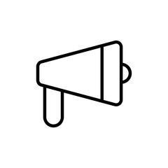 Megaphone icon Outline vector for web ui