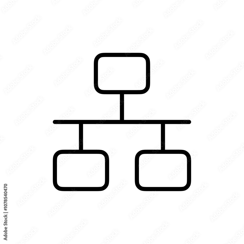Aufkleber network icon outline vector for web ui