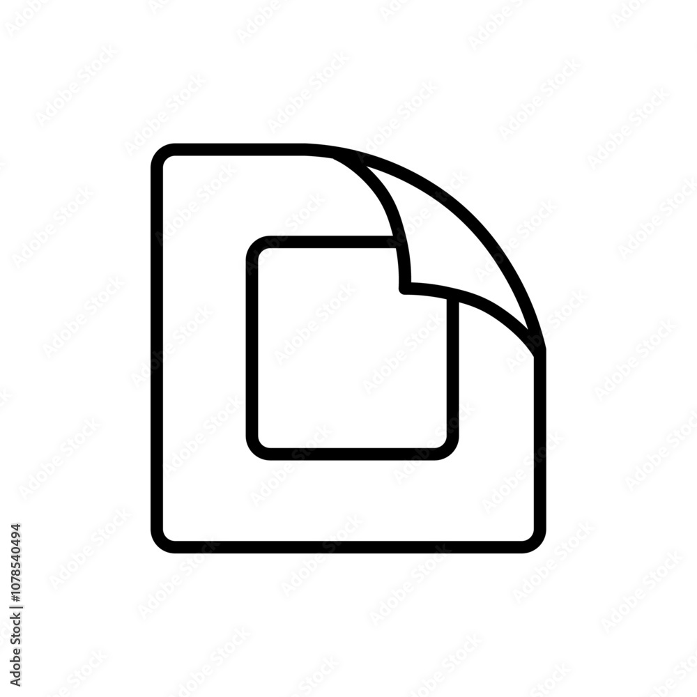 Aufkleber Nicotine patch icon Outline vector for web ui