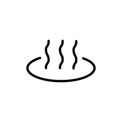 Onsen icon Outline vector for web ui