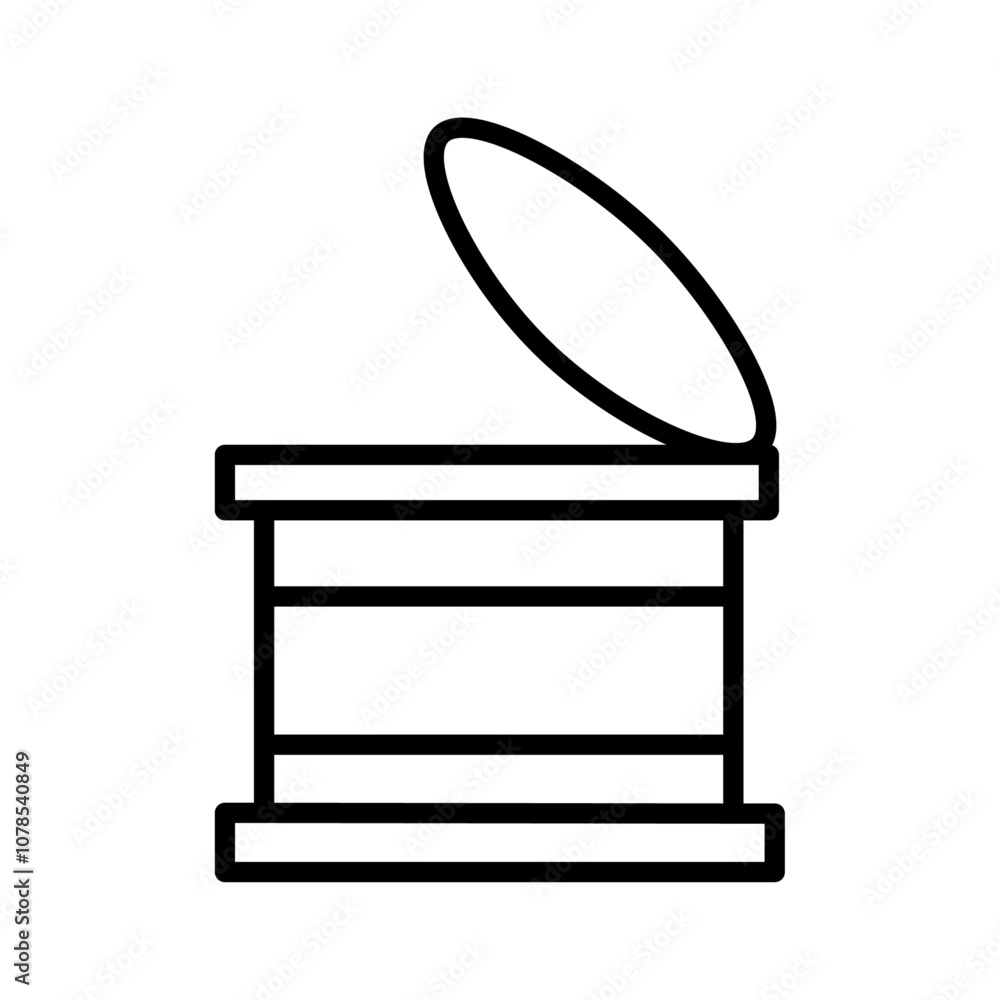 Poster Open tin can icon Outline vector for web ui