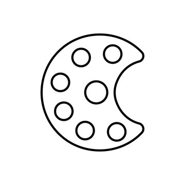 recommend clip art: Palette icon Outline vector for web ui