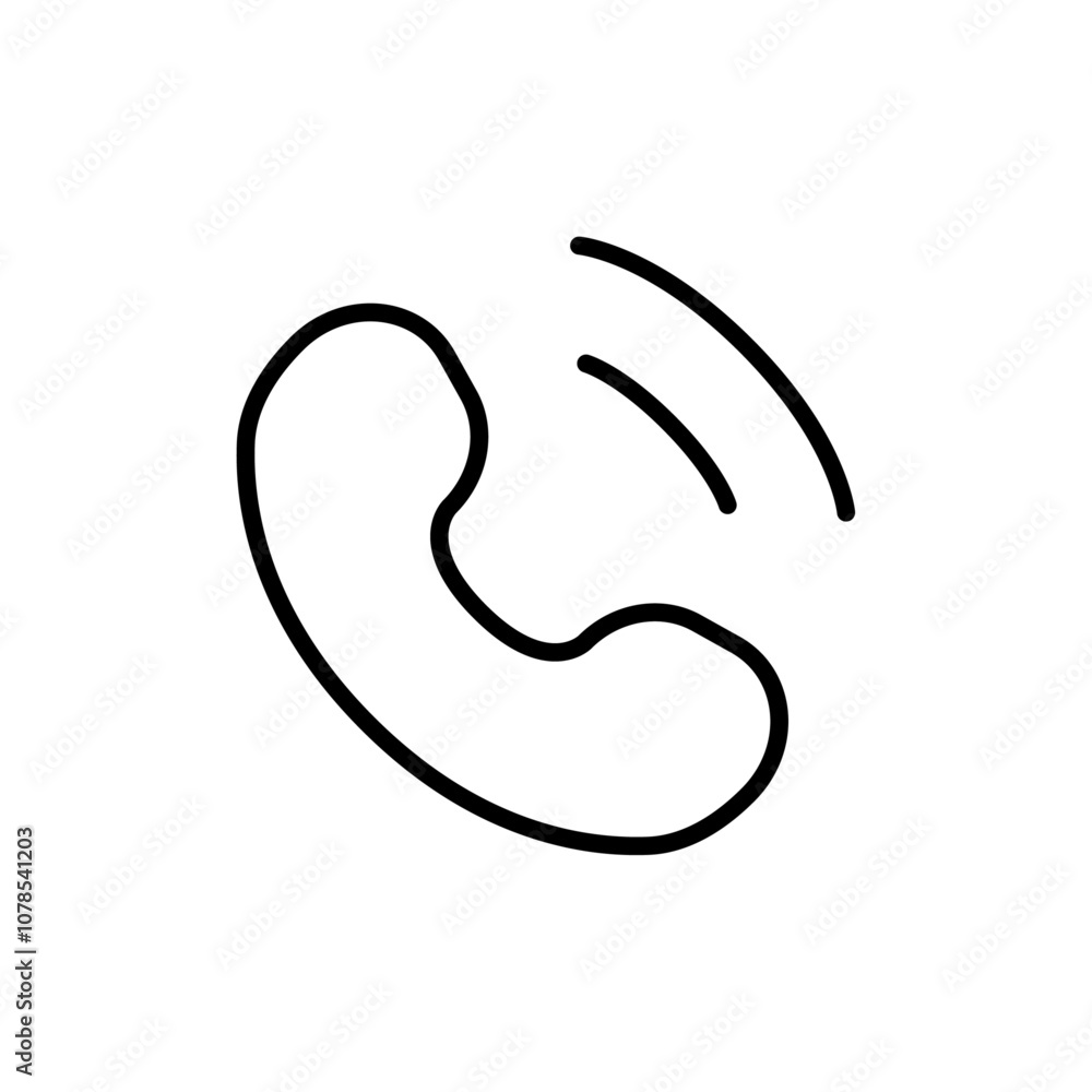 Aufkleber Phone icon Outline vector for web ui