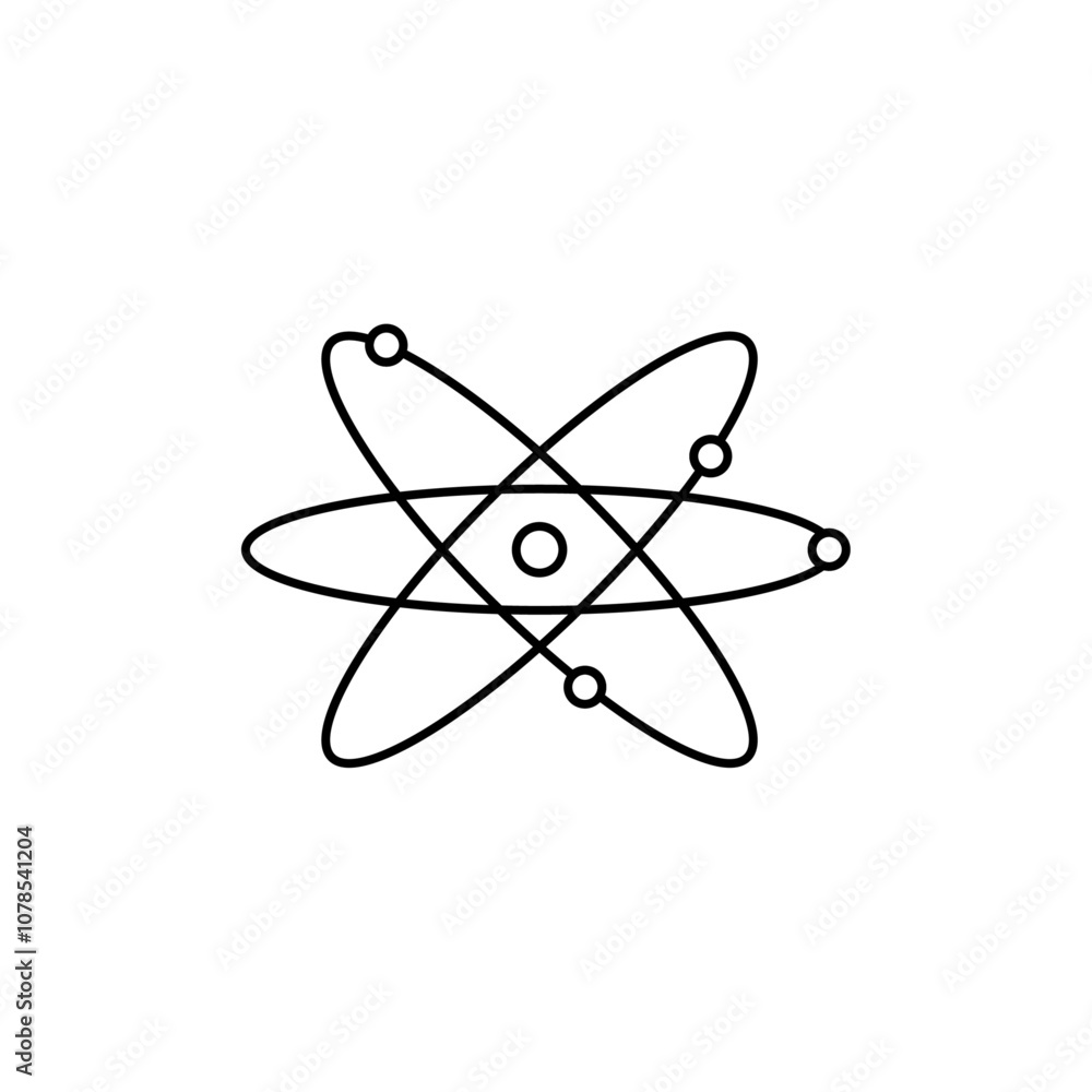 Poster Physics icon Outline vector for web ui