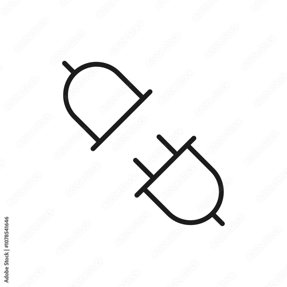 Poster Plugin icon Outline vector for web ui