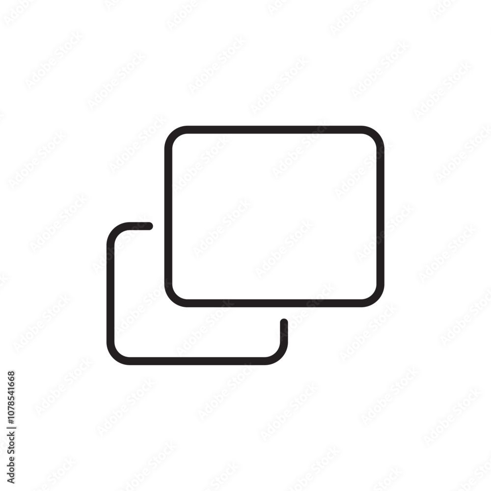 Aufkleber Pop up icon Outline vector for web ui