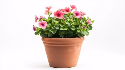 pink cyclamen in a pot