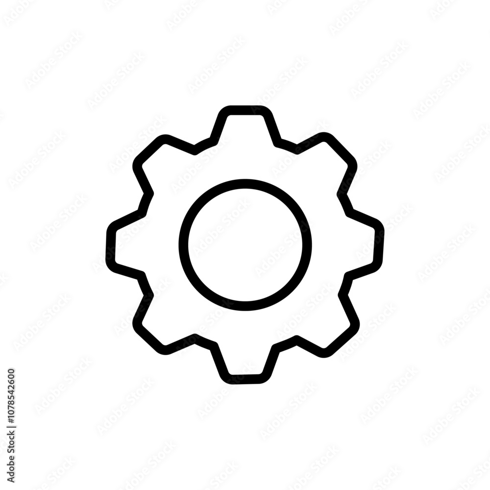 Poster Settings icon Outline vector for web ui