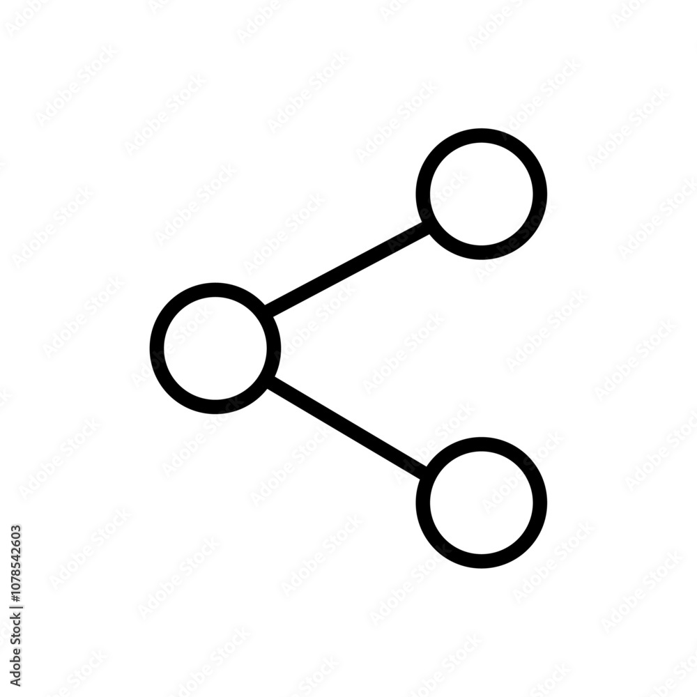 Poster Share icon Outline vector for web ui