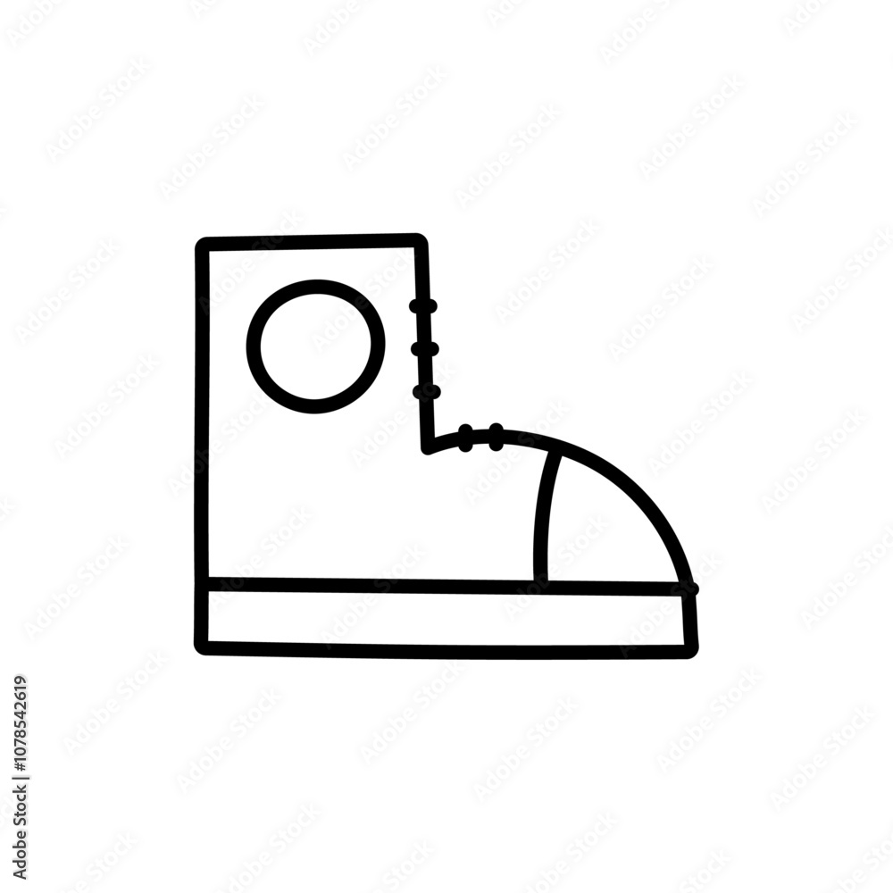 Poster Shoes Icon Outline vector for web ui