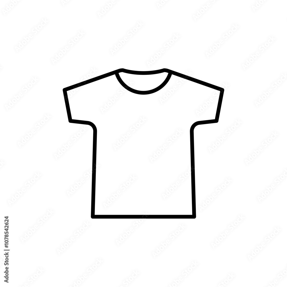 Poster shirt Icon Outline vector for web ui
