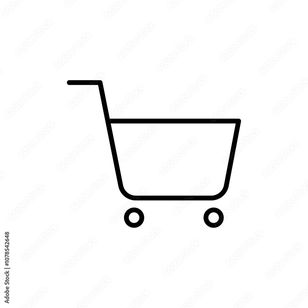 Poster shopping icon outline vector for web ui