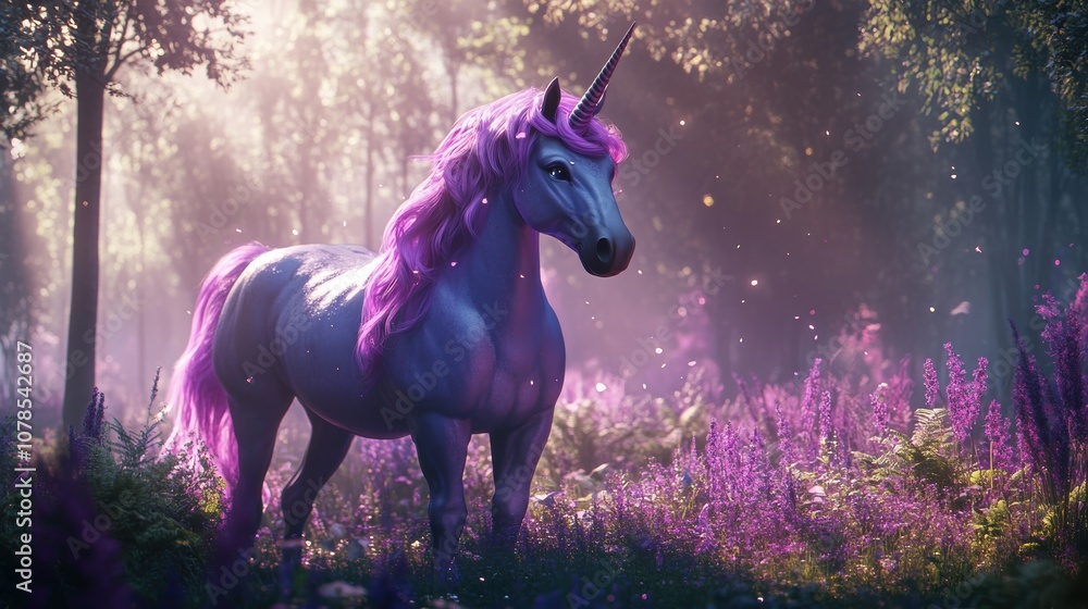 Poster experience a breathtaking unicorn in gigapixel high fidelity rendering
