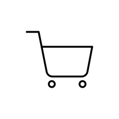 Shopping icon Outline vector for web ui