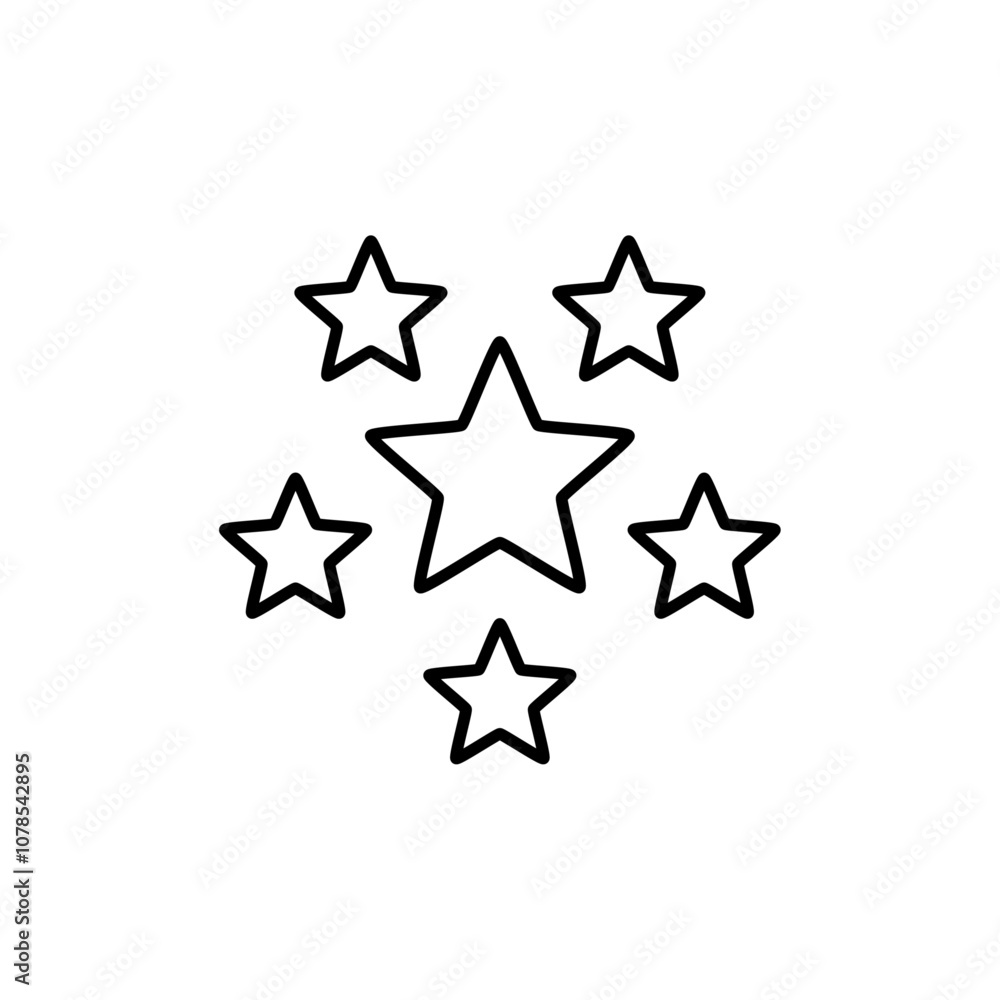 Poster Starburst Icon Outline vector for web ui