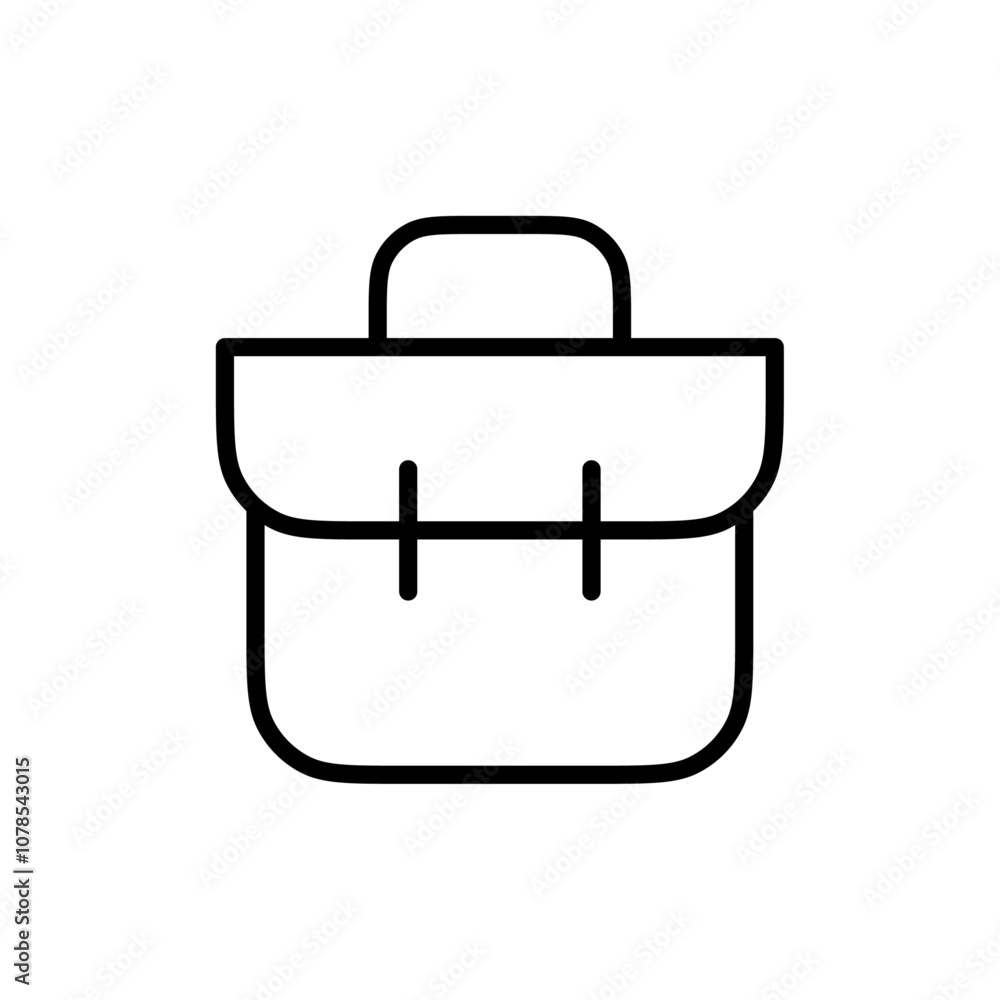 Poster Suitcase icon Outline vector for web ui