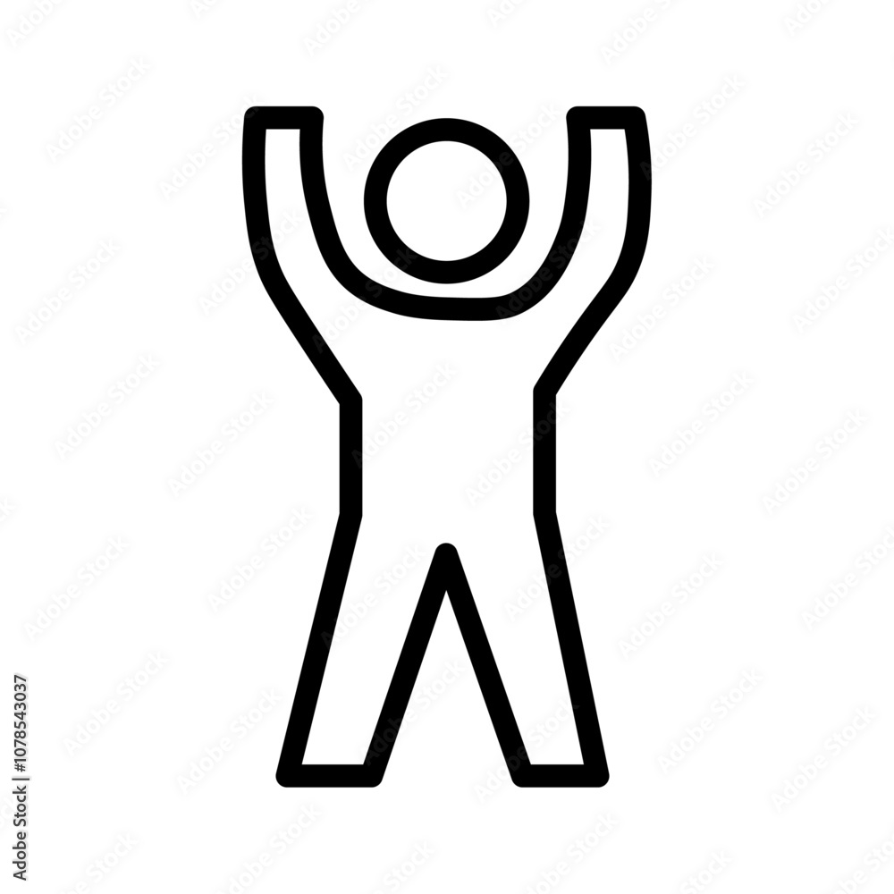 Poster success icon outline vector for web ui
