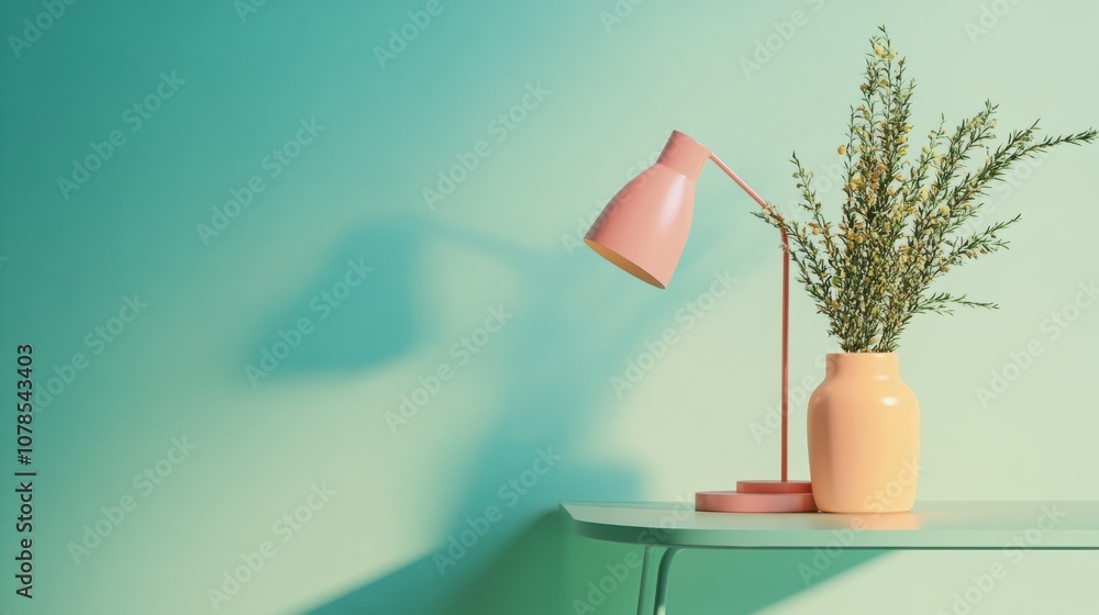 Poster create a clean and modern workspace with high fidelity design elements