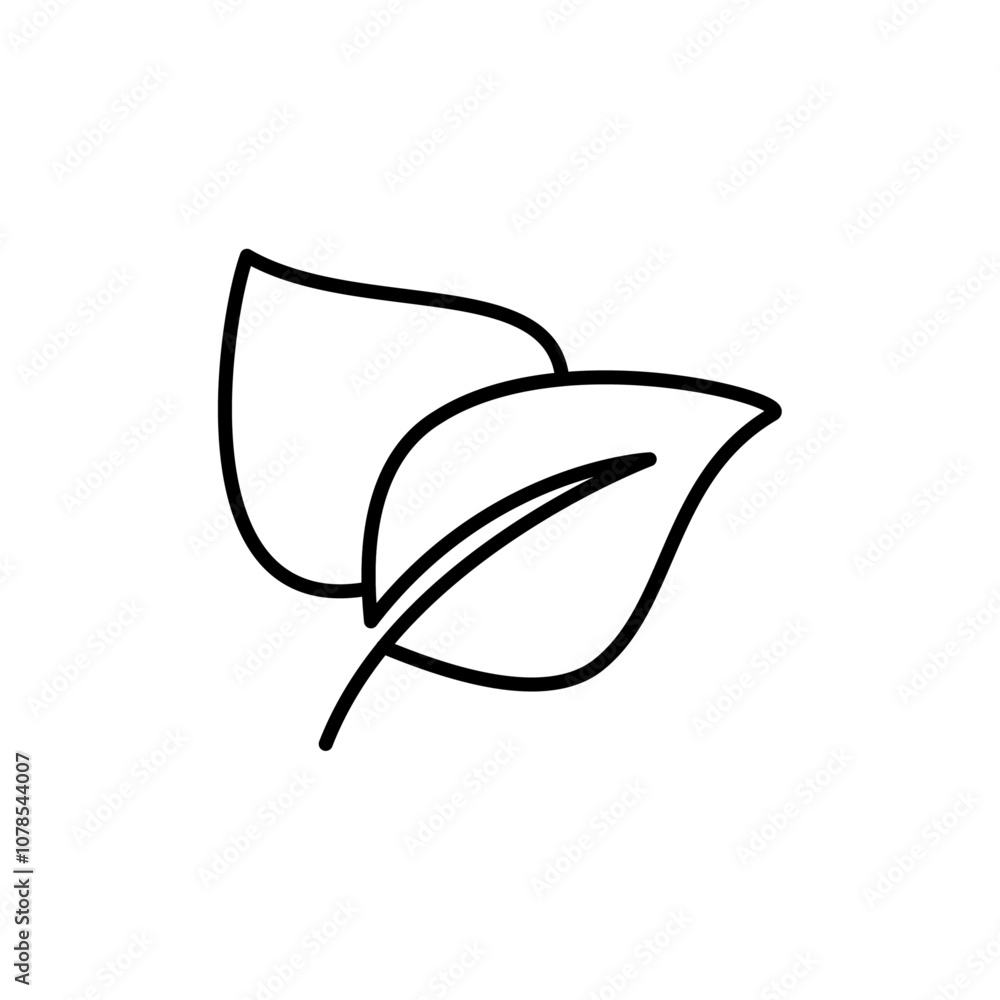 Poster Vegan icon Outline vector for web ui