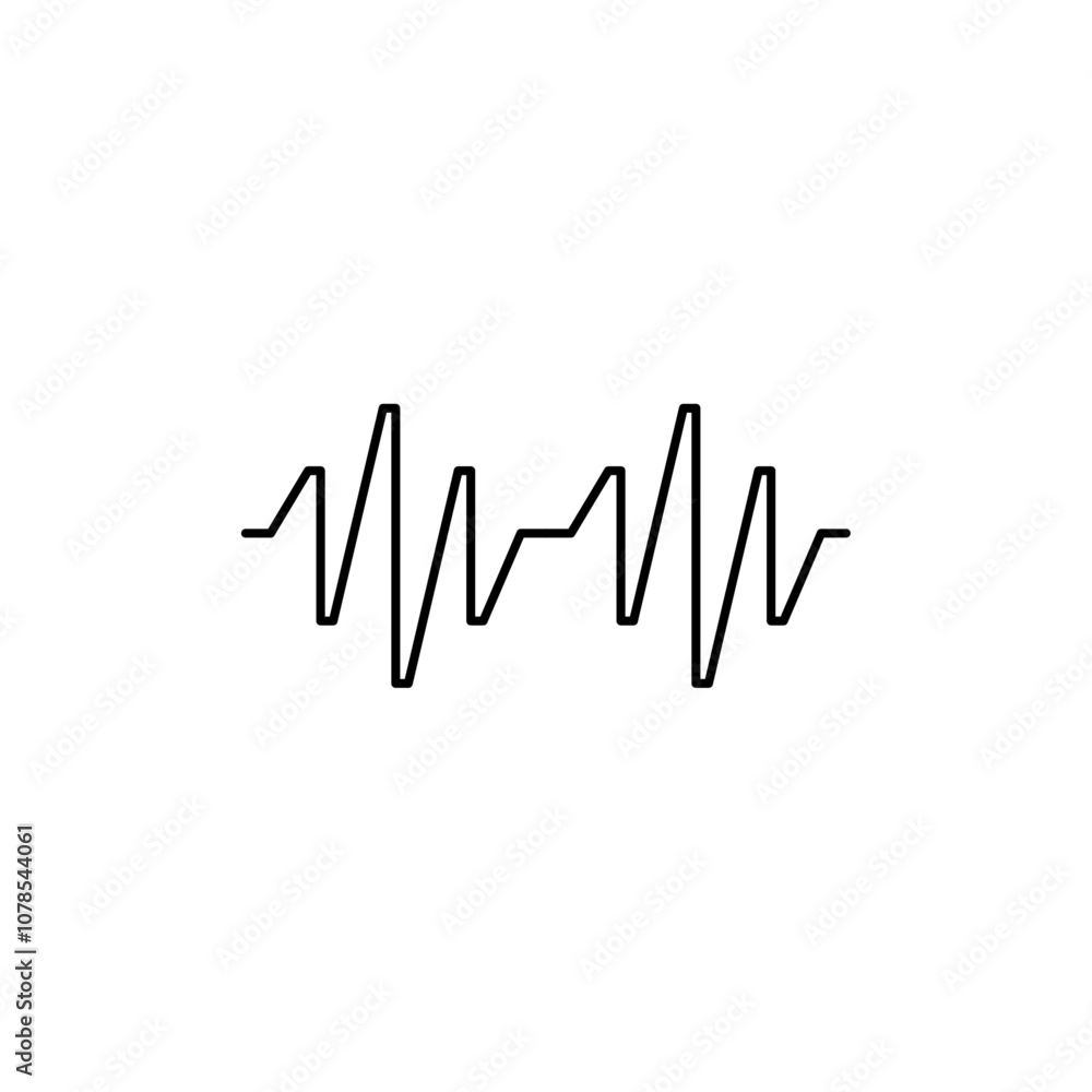 Poster voice icon outline vector for web ui
