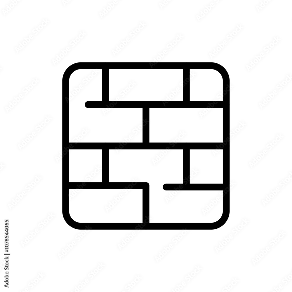 Poster wall icon outline vector for web ui