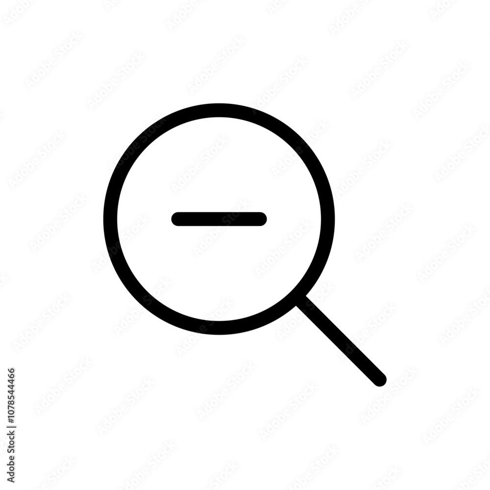 Poster Zoom out icon Outline vector for web ui