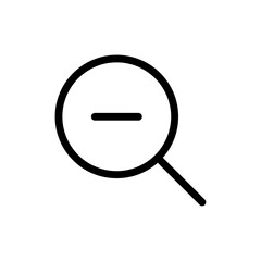 Zoom out icon Outline vector for web ui