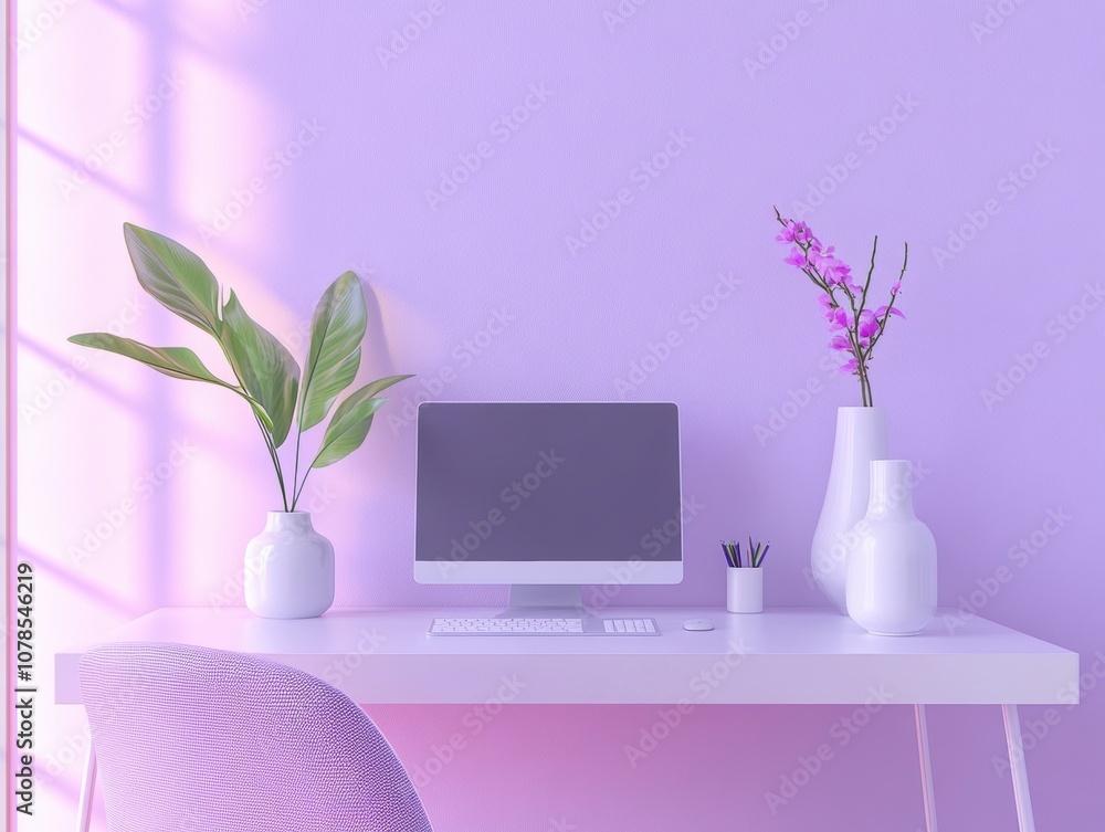 Poster create an inviting study space with a clean desk for enhanced focus and productivity
