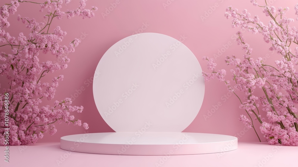 Aufkleber create a stunning realistic empty podium mockup for presentations and events
