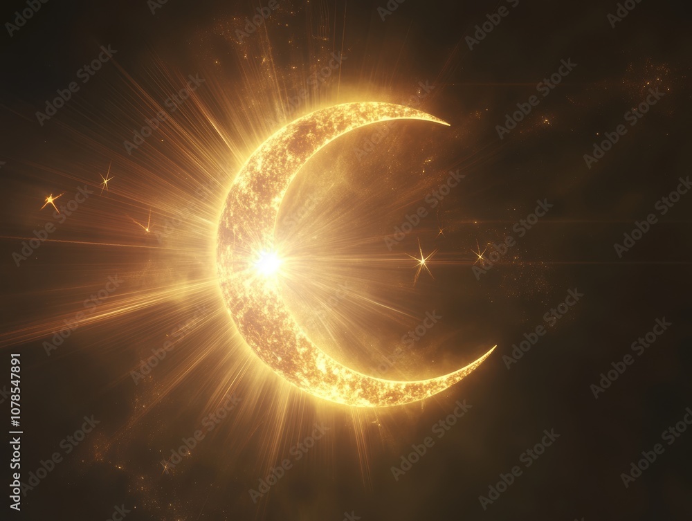 Poster create a stunning gigapixel rendering of a cosmic symbol with high fidelity