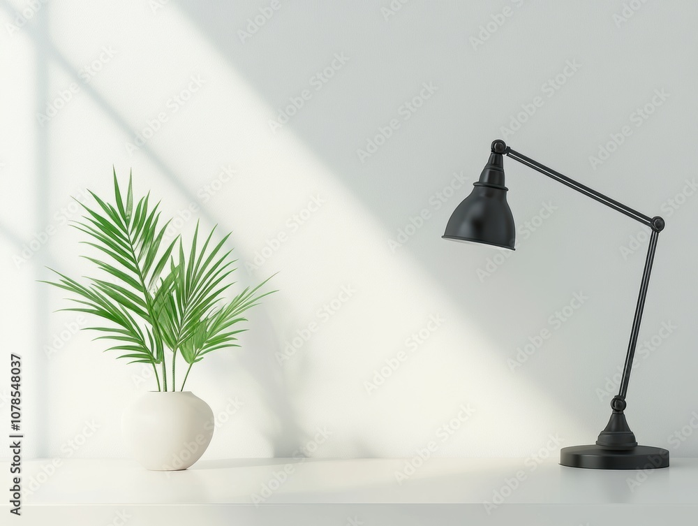 Poster create an inviting simple home office workspace with modern gigapixel high fidelity design