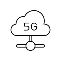 Cloud Computer vector icon