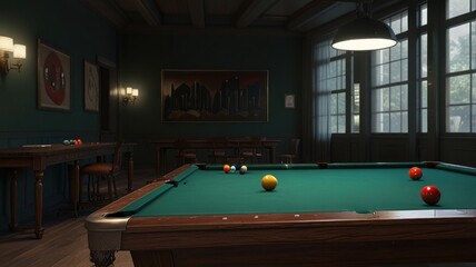 BILLIARDS,this image is from AI