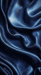 Fototapeta premium Blue metallic fabric with subtle shimmering undertones