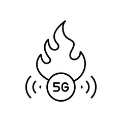 Hot Network vector icon