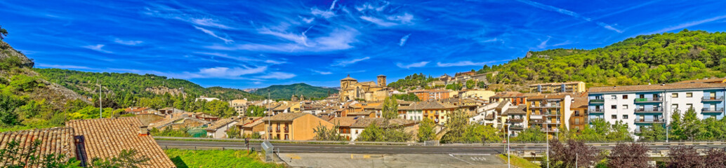 Estella-Lizarra, Navarre, Spain, Europe, September 2024, ,panorama of the city