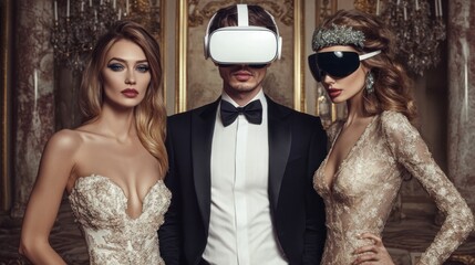 Sophisticated trio blends elegance with virtual tech