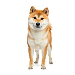 Shiba dog isolated on white