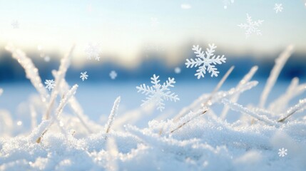 Obraz premium Beautiful winter outdoor illustration