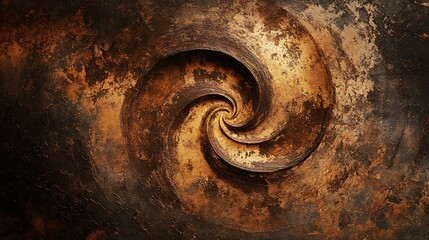 Earth toned abstract texture with swirls and roughness