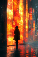 Abstract sci-fi style background image,Modern sci-fi science image