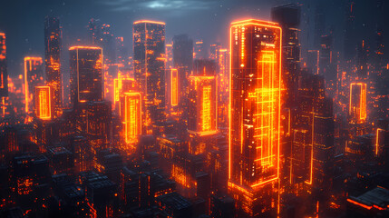 Fototapeta premium Abstract sci-fi style background image,Modern sci-fi science image