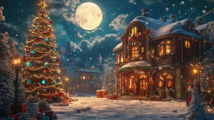 Fototapeta premium Get big savings this Christmas, seasonal discounts on top holiday items, shop now,