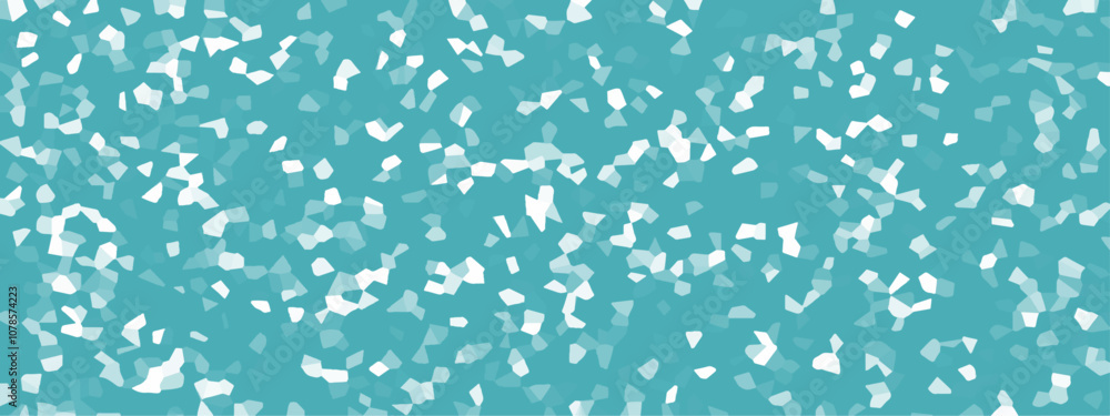 Poster abstract background of crystallized. aqua colored geometric retro tiles pattern. blue paper texture 