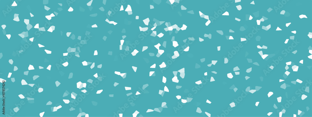 Fototapete Abstract background of crystallized. Aqua colored Geometric Retro tiles pattern. Blue paper texture background and terrazzo flooring texture polished stone pattern.